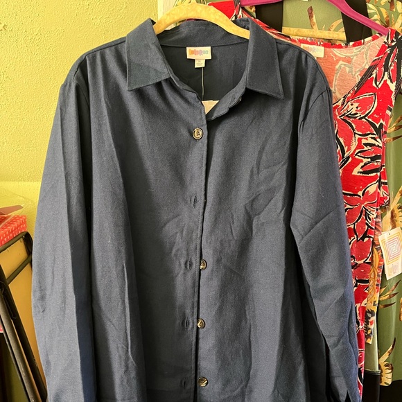 Lularoe Abigail jacket/shirt - Picture 1 of 3